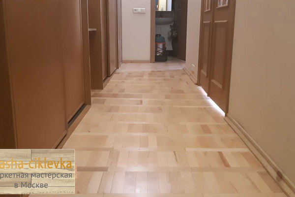 шлифовка ремонт паркета в Климовске 